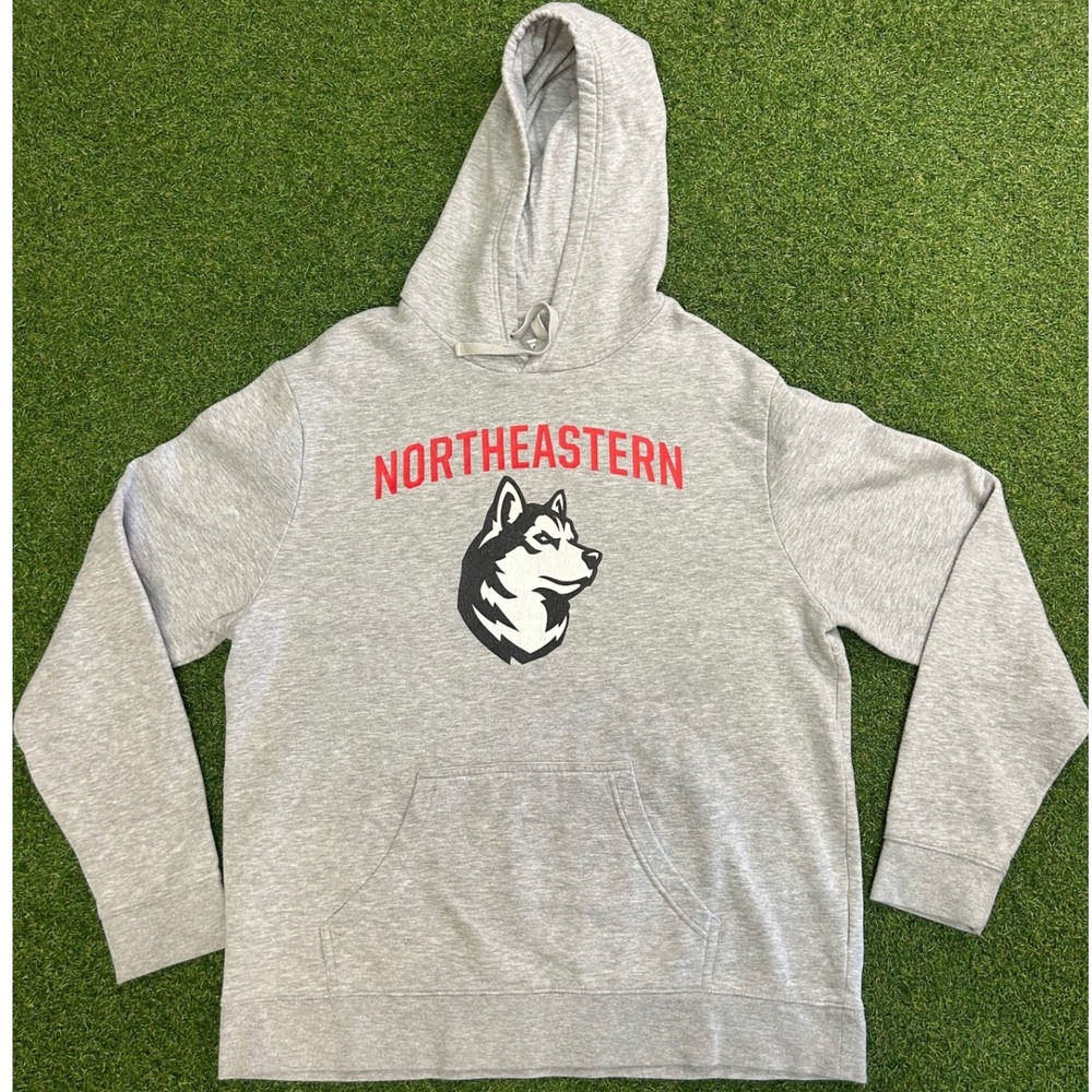 Fanatics Northeastern University Huskies Hoodie Gray XL College Sweatshirt